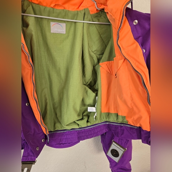 Vintage BOGNER Helicopter Ski Jacket Size women's 8 purple retro Aviation - Picture 8 of 11